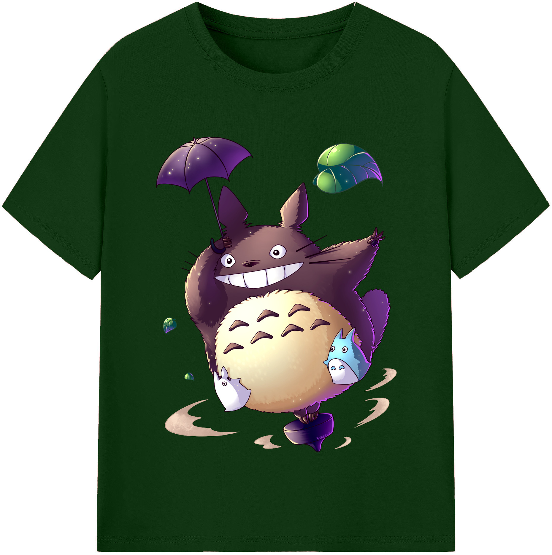 （画像用） となりのトトロ 草壁メイ 草壁サツキ My Neighbor Totoro Satsuki Kusakabe Mei Kusakabe 綿100％半袖Tシャツ（フロントプリント）